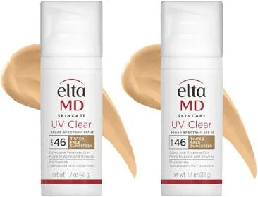 EltaMD Exclusive UV Clear Tinted SPF 46 Broad-Spectrum Duo