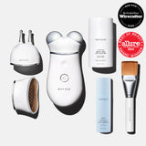 NuFACE Trinity+ Complete Set (Pro-Longevity Microcurrent System includes microcurrent, red light, and targeted attachments).